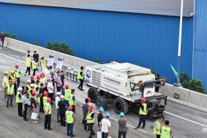 常州市道路预防性养护观摩现场 买球新技术“零距离”呈现